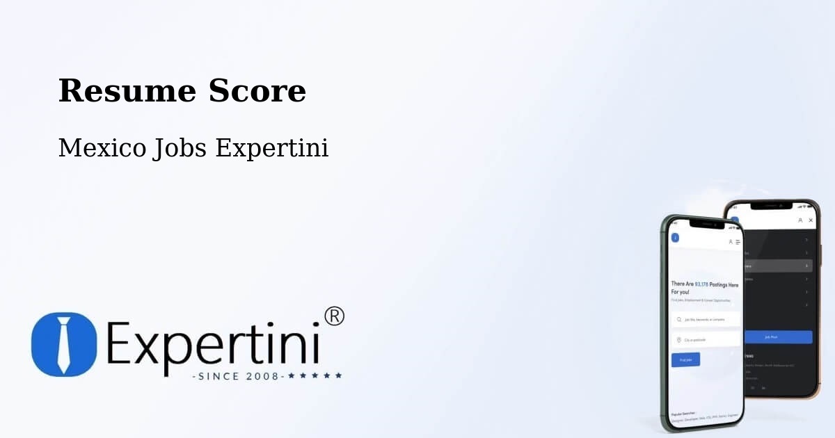 Resume Score & Job Description Match Tool – Paso De Ovejas - Mexico Jobs Expertini